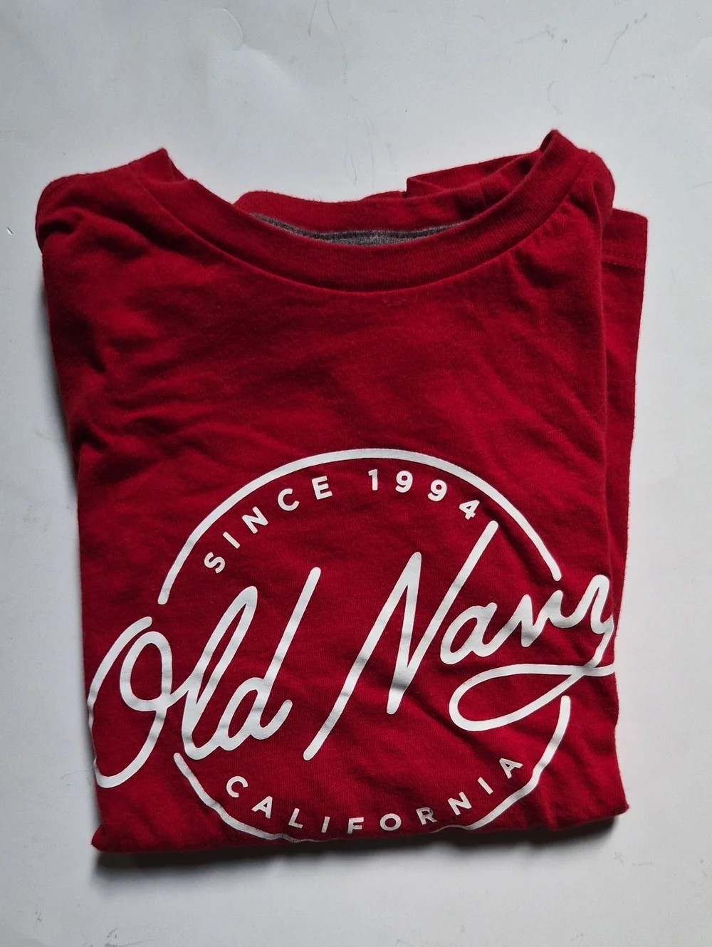 Old Navy Cotton Red Short Sleeve Crew Kneck T-shirt-Size M 8